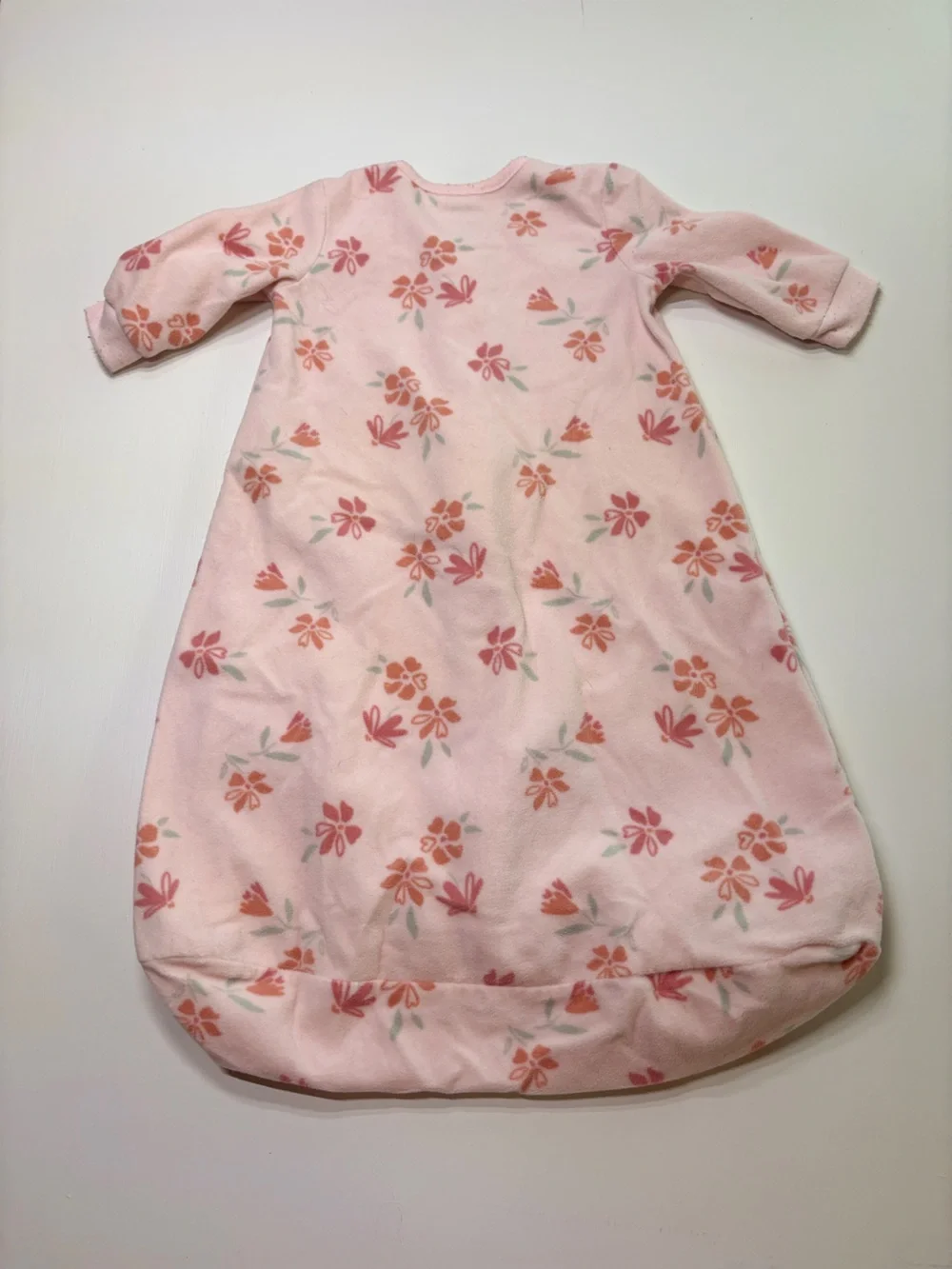 Carter’s Just One You Floral Pink Fleece Sleep Sack Wearable Blanket 3-6M